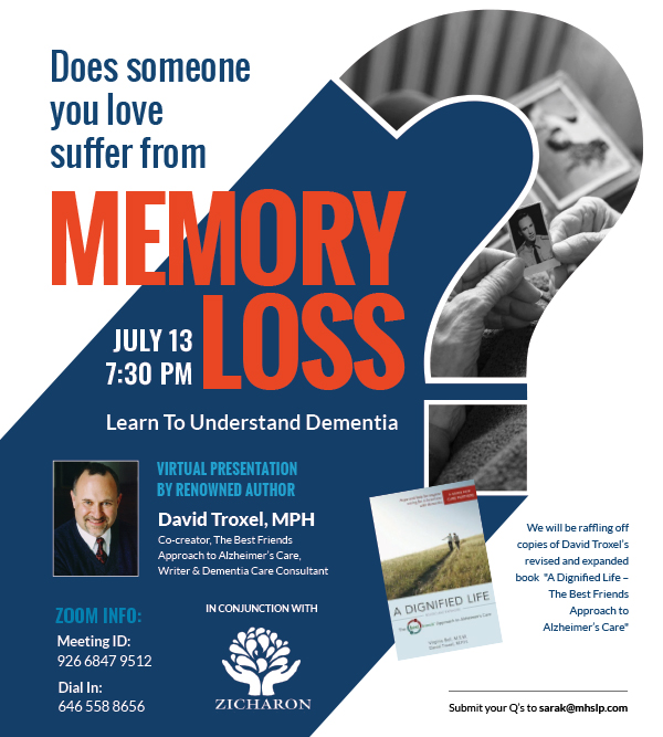 Join Us for a Virtual Presentation: Learn To Understand Dementia